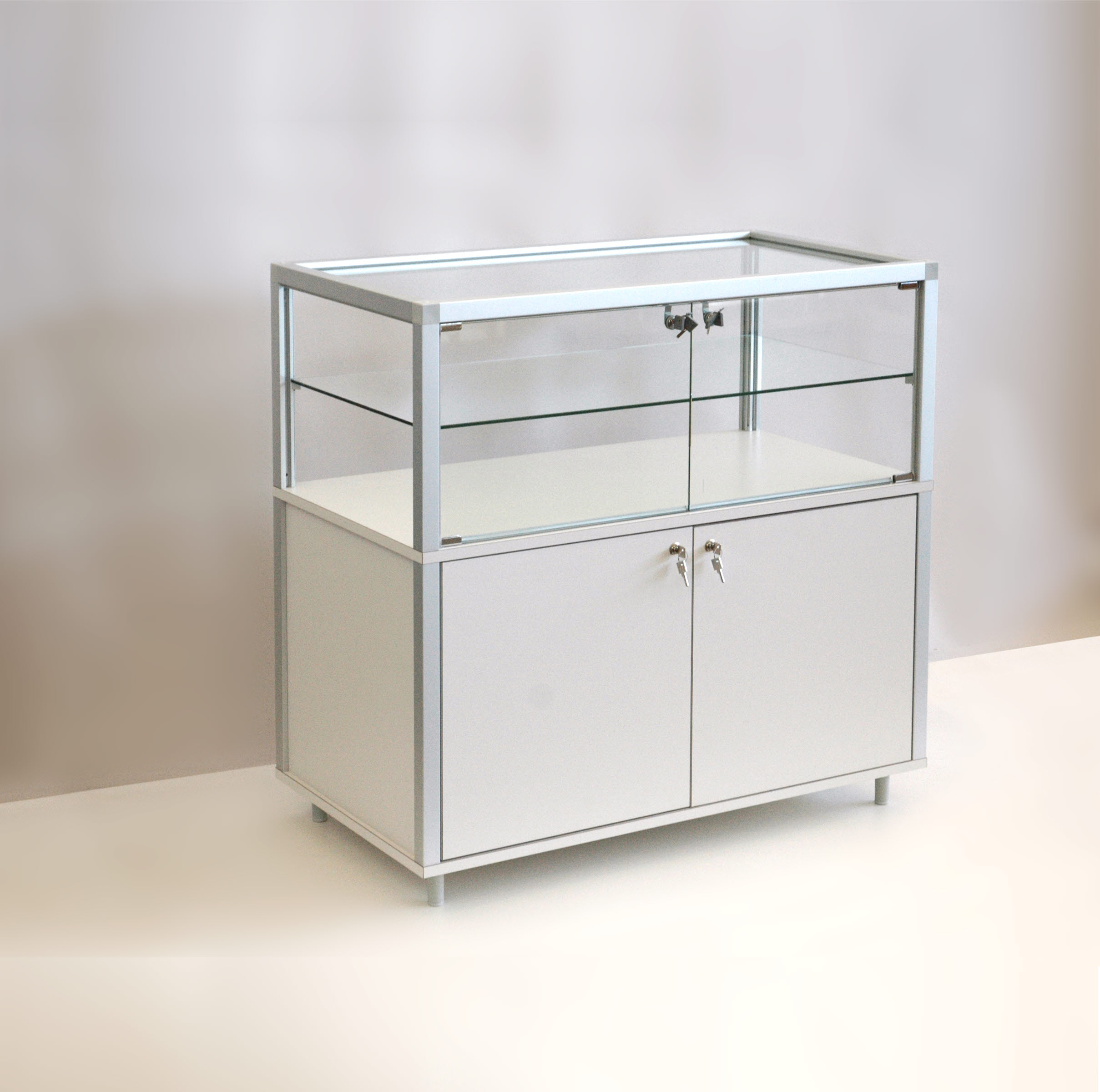 Thekenvitrine mit Unterschrank CB910M - 98 x 41,5 x 95 cm