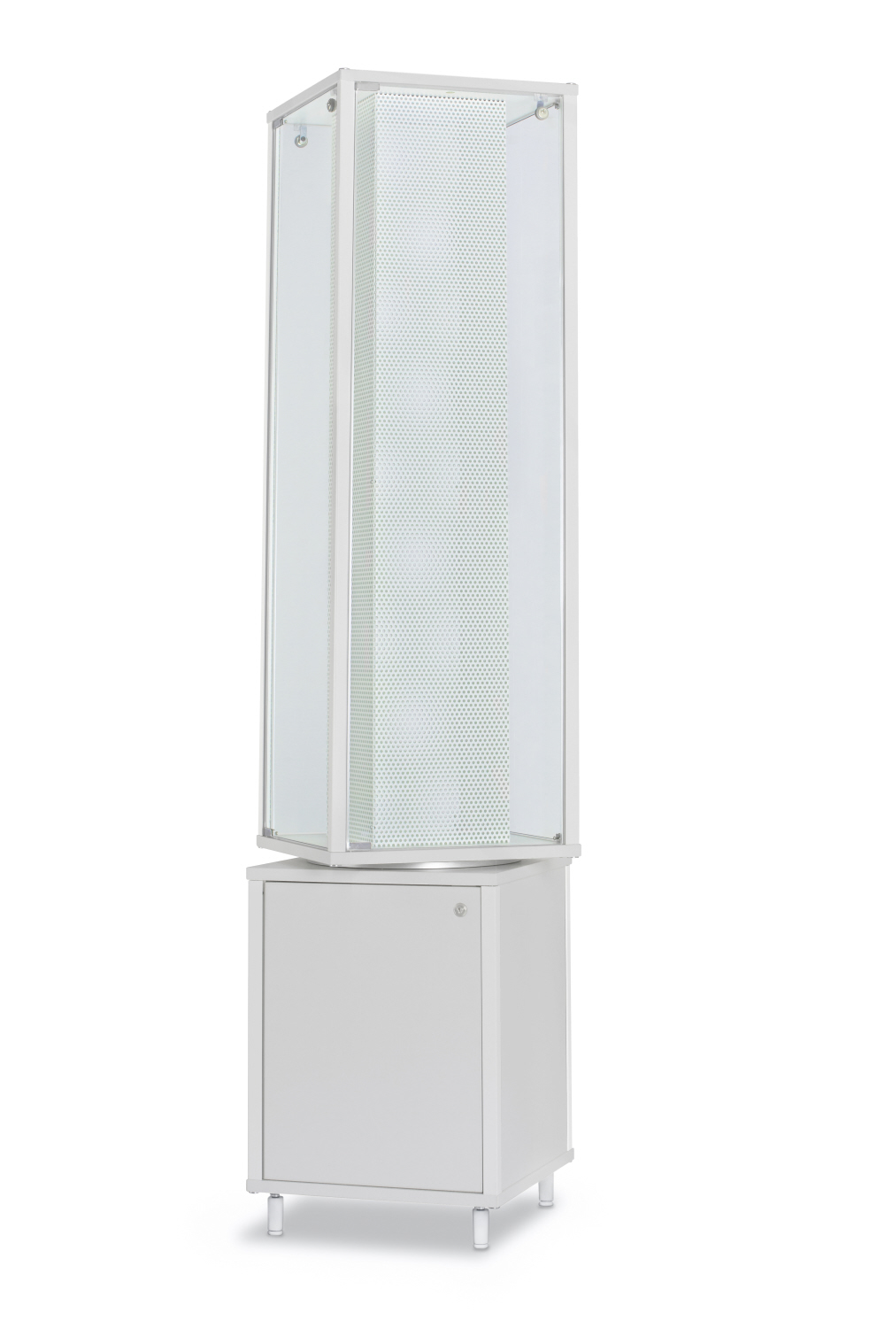 Drehvitrine mit Unterschrank, DRM41184 - 41,7 x 41,7 x 184,6 cm