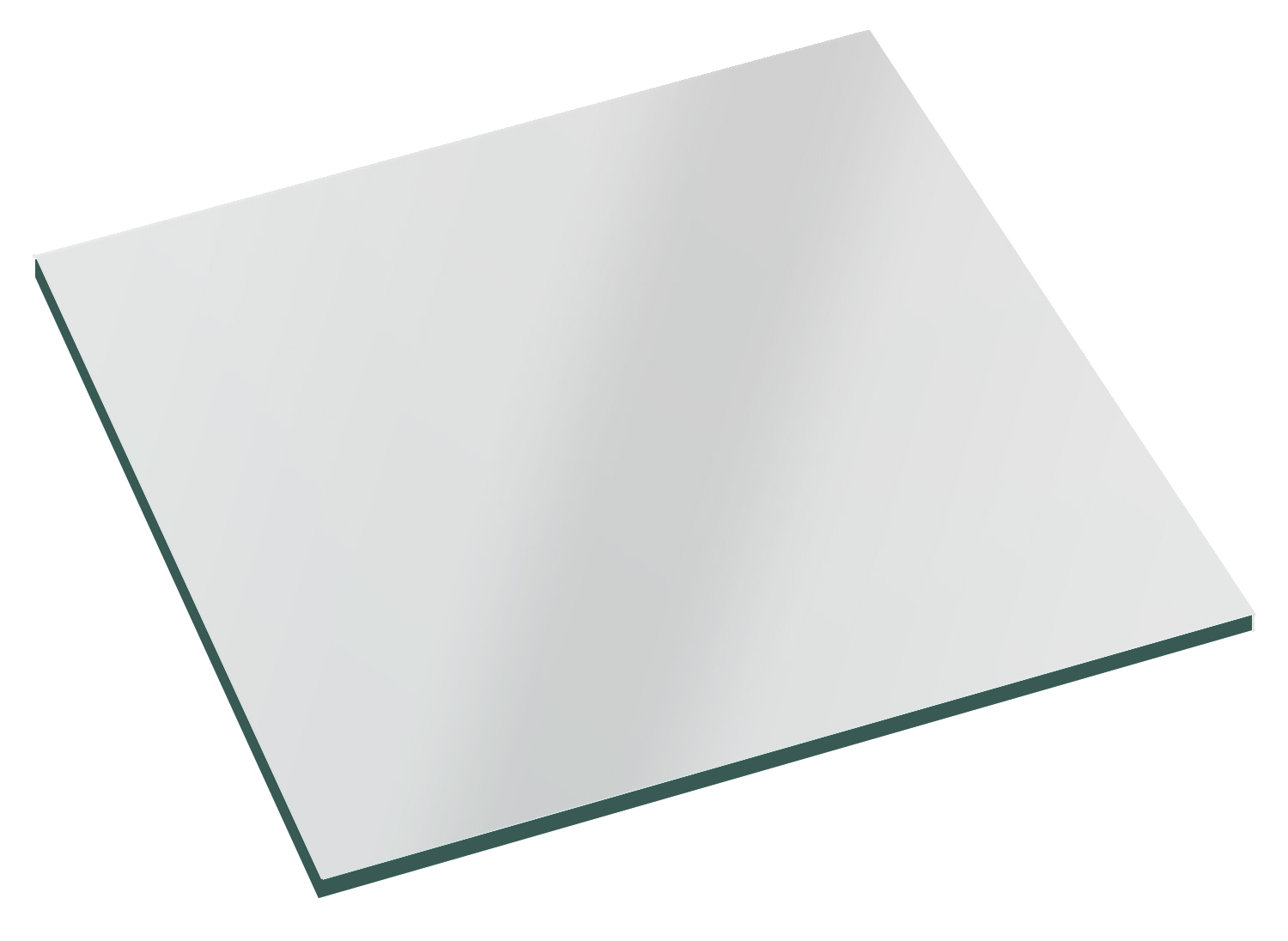 Spiegelglasplatte 300x300x5 mm