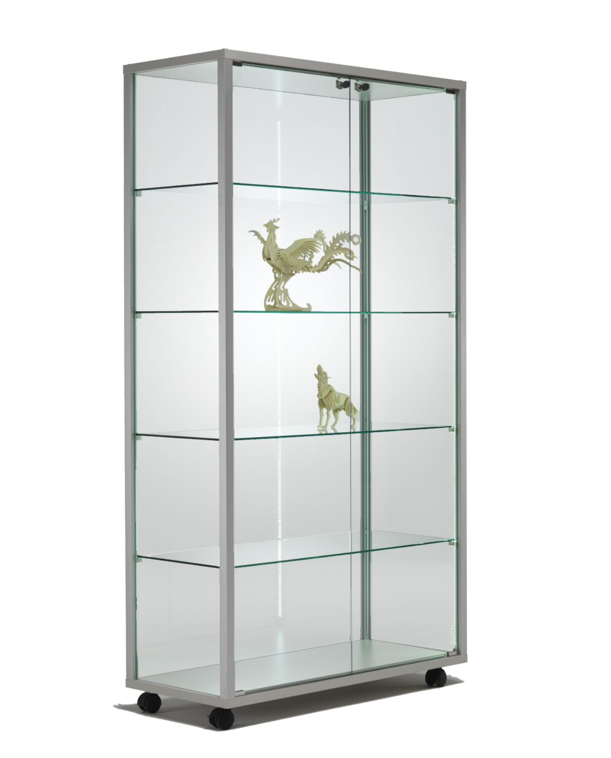 Standvitrine Quadra - 99 x 53 x 183,5 cm (BxTxH) - Artikel: QV9953