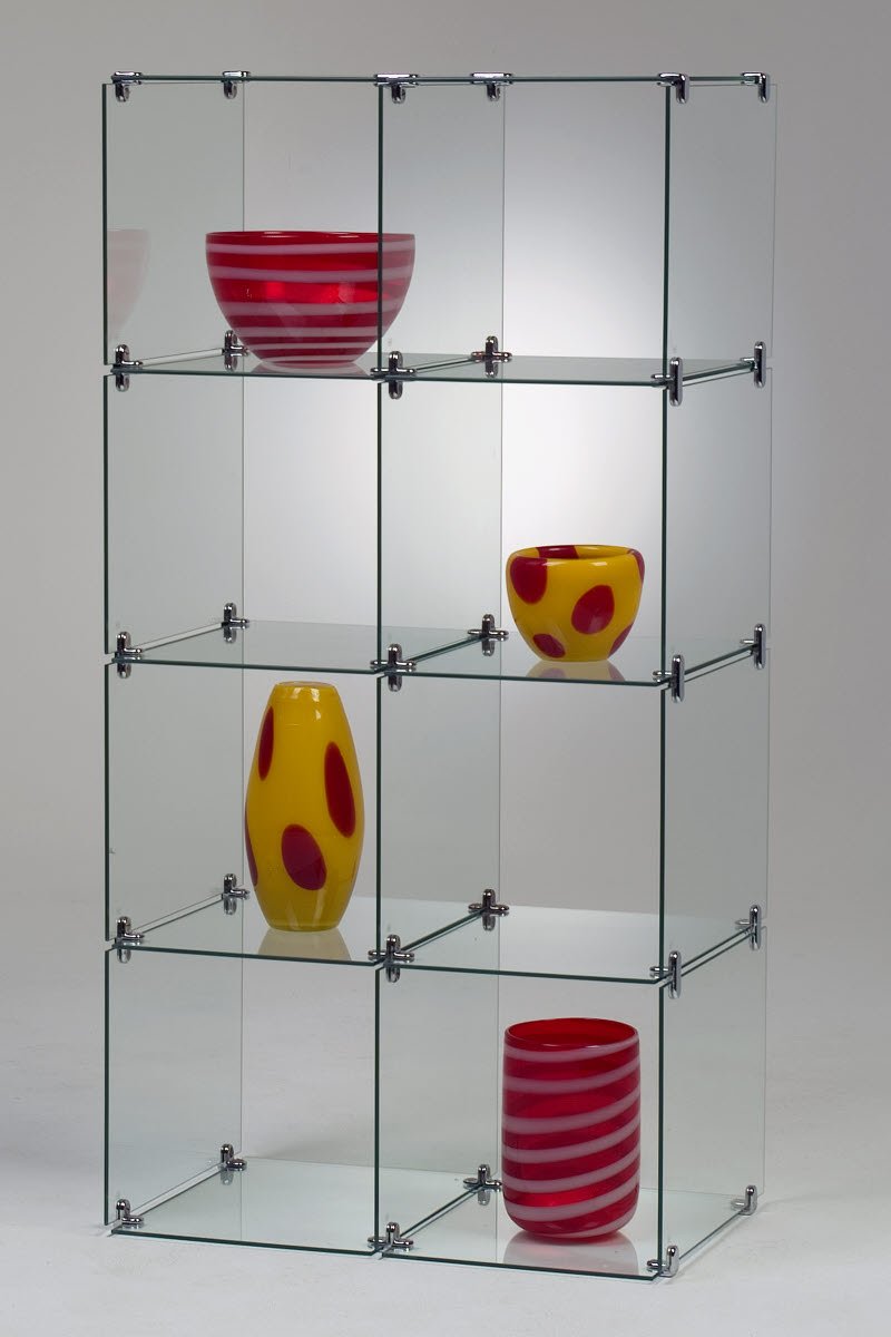 Selbstbauvitrine SB02-4040 - 8 Faecher 