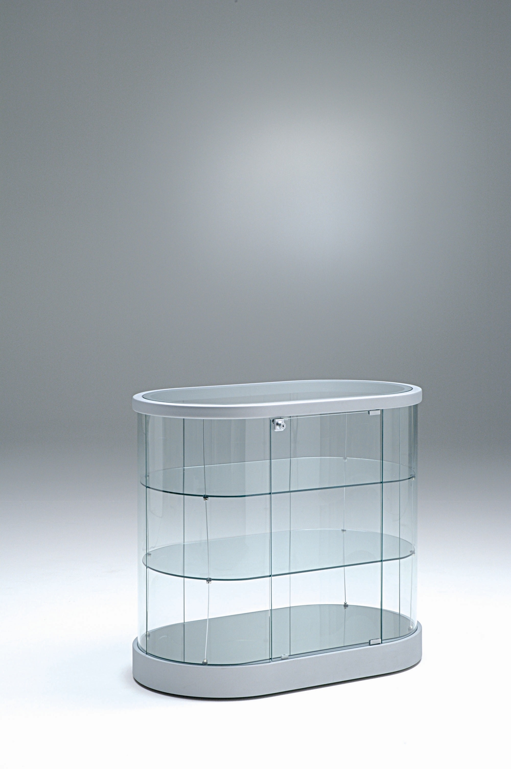 abgerundete Thekenvitrine Topline - 96 x 56 x 87 cm (BxTxH) - Artikel: PV96-56_H94
