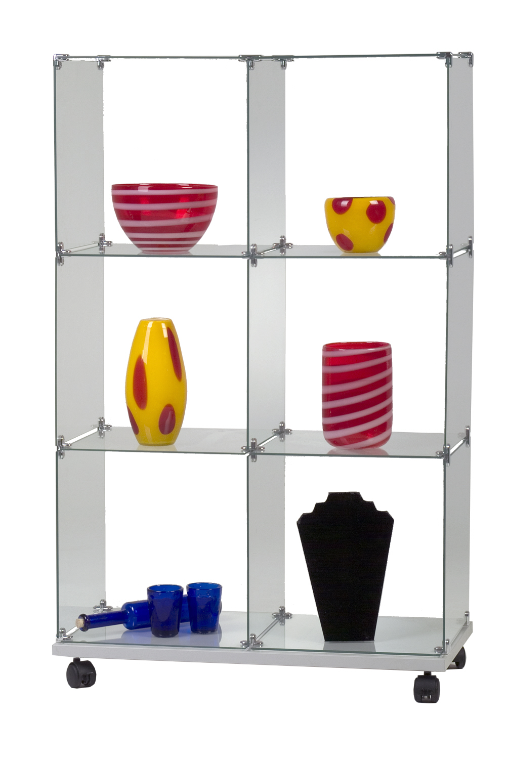 Selbstbauvitrine SB12-4040 - mit 6 Fächern