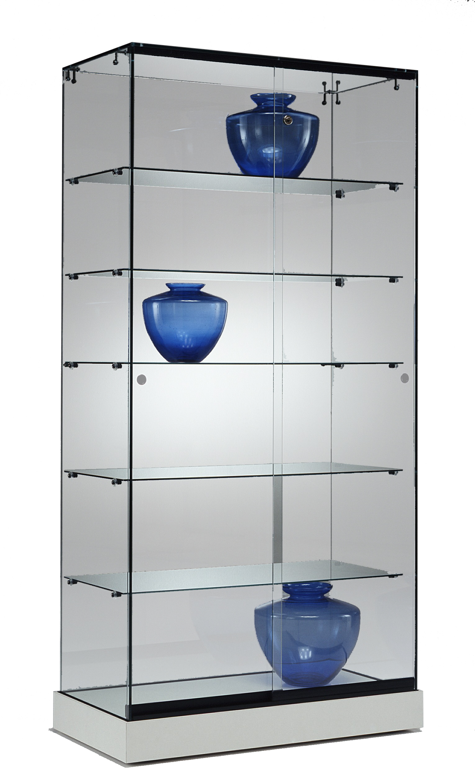Standvitrine - PL90-46 - 90 x 46 x 182 cm (BxTxH)