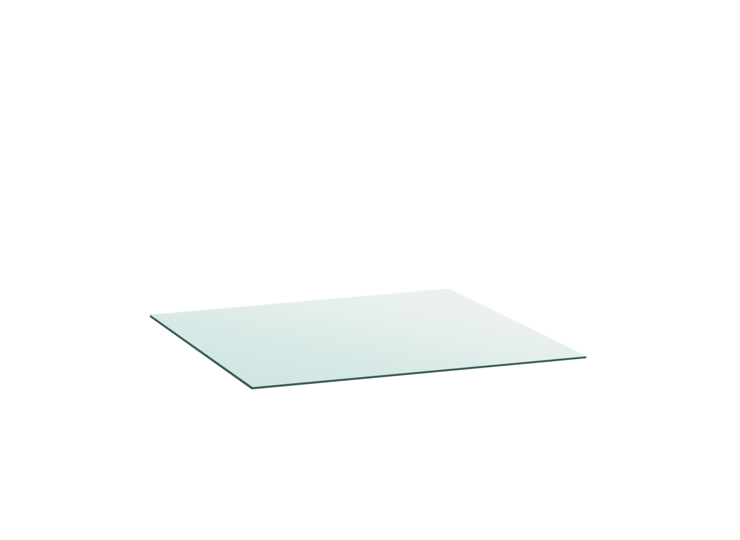 Sicherheitsglasplatte 400x200x5 mm