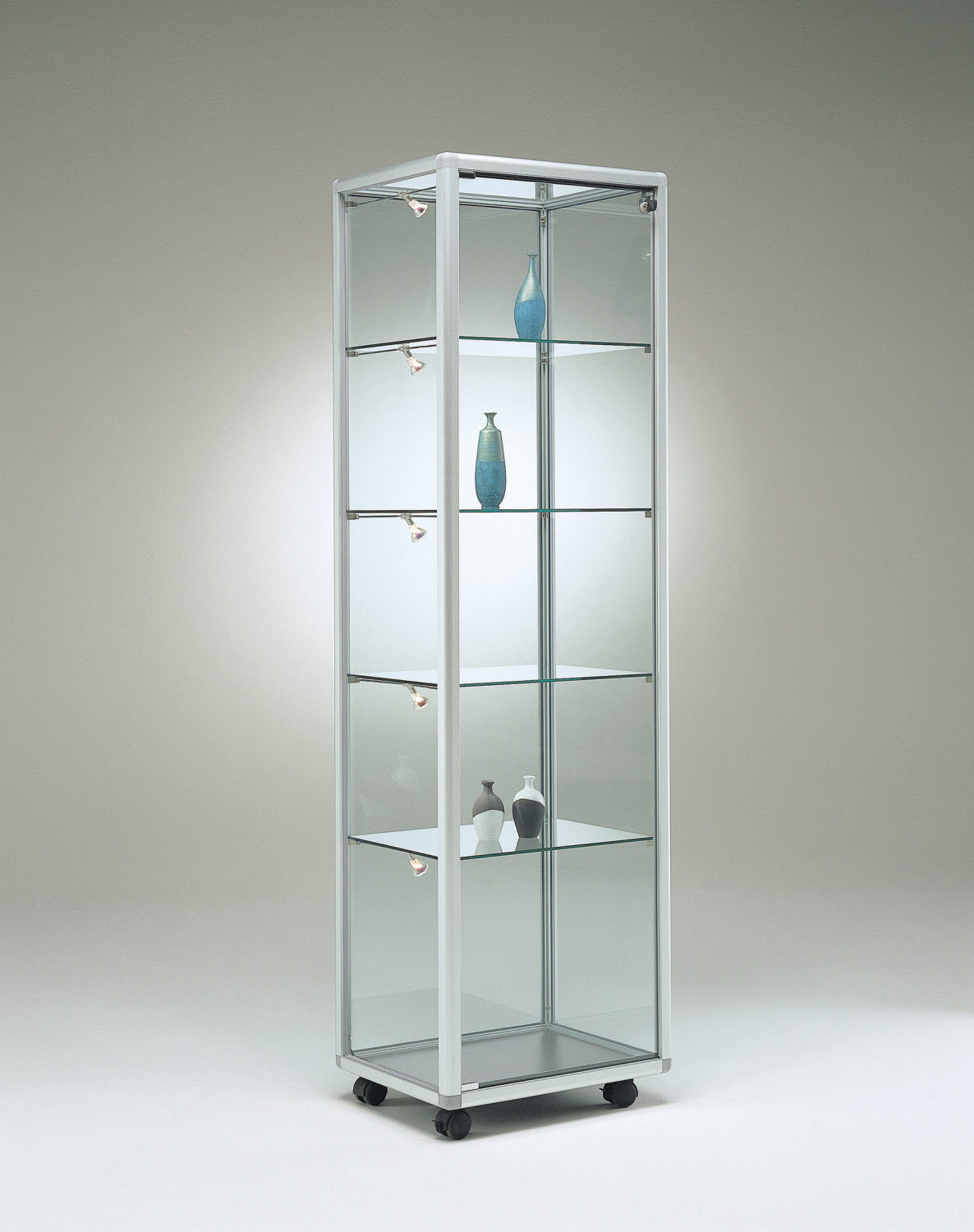 Brandschutz-Vitrine BV5242B1 - 52,5 x 42,5 x 184,5 cm